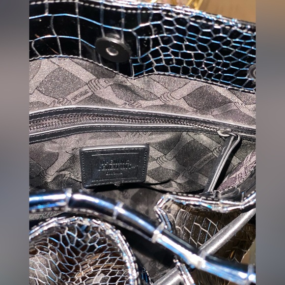 Opening ceremony NWOT✴️Navy Izzy' Croc Embossed Leather Backpack. - Picture 6 of 15